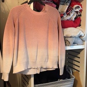 Ombré pink Lucky Brand sweater size L